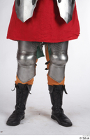  Photos Medieval Knight in plate armor Medieval Soldier army leather shoes leg plate armor 0002.jpg